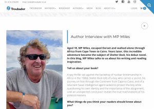 Publishers Interview with MP Miles